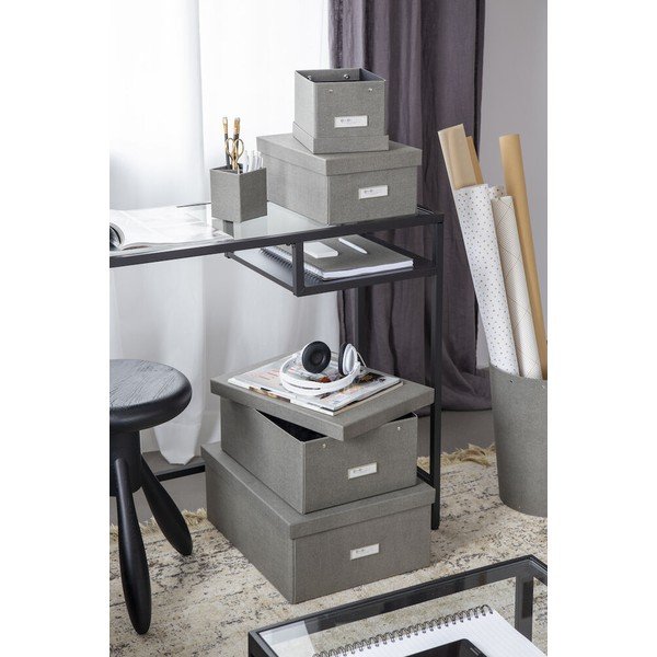 Scatola di stoccaggio con coperchio Karin - Bigso Box of Sweden-image-2