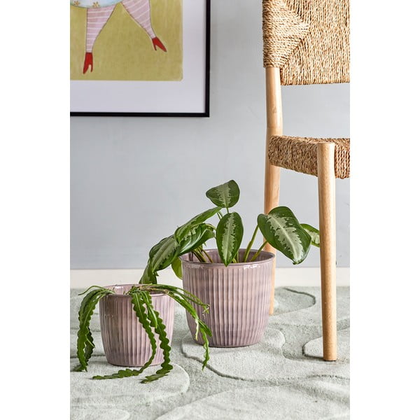 Coprivaso in metallo in set da 2 pezzi ø 21,5 cm Kenzie - Bloomingville-image-1