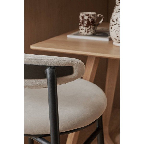 Sgabello da bar beige in metallo (altezza della seduta 66 cm) Doggi – Ellos Home-image-2