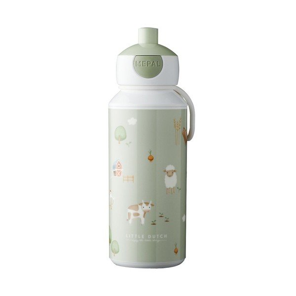 Biberon verde chiaro 400 ml Little farm - Mepal