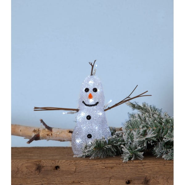 Decorazione luminosa bianca natalizia Crystal Snowman - Star Trading-image-3