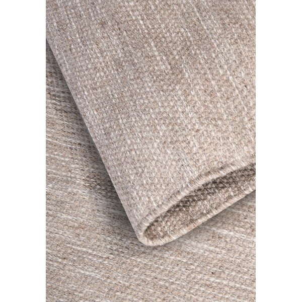 Tappeto beige tessuto a mano in lana 160x230 cm Pradesh Linen White - Elle Decoration-image-3