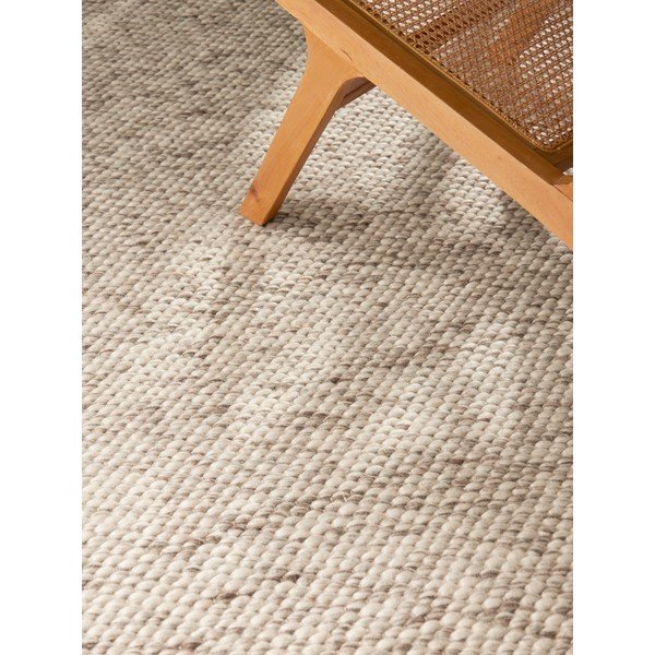 Tappeto beige/di colore naturale in lana tessuto a mano 140x200 cm Lyon Beans – Elle Decoration-image-2