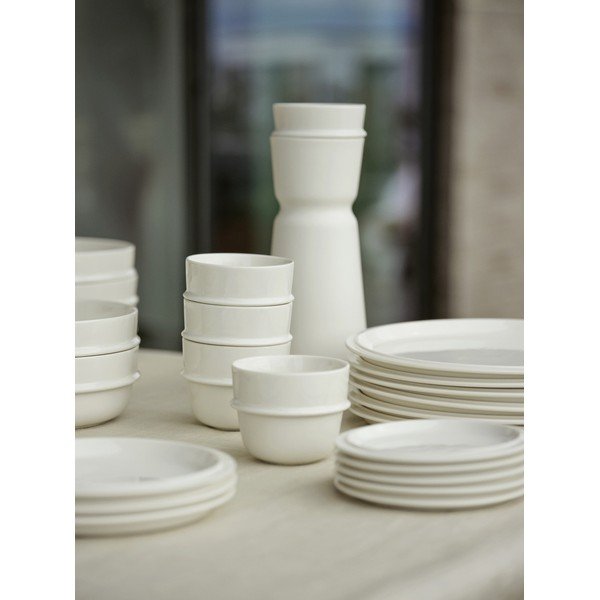 Piatto color crema in porcellana ø 24 cm Eau – Zone-image-3