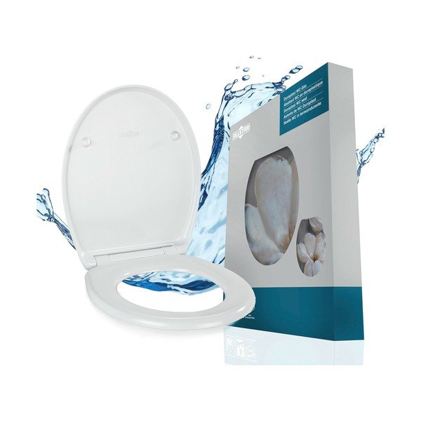 Sedile WC con chiusura Easy-Close (automatica) 36,8 x 43 Fleur – Allstar