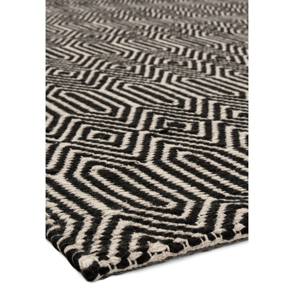 Tappeto in lana nera 160x230 cm Sloan - Asiatic Carpets-image-2