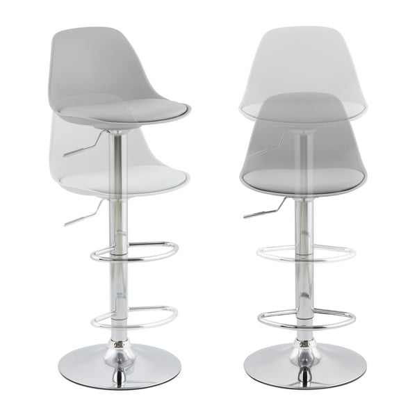 Sgabello da bar grigio Suki - Kokoon-image-2