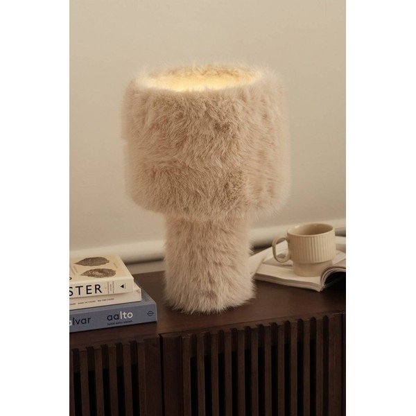 Lampada da tavolo color crema in tessuto (altezza totale 46 cm) Fay – Ellos Home-image-1