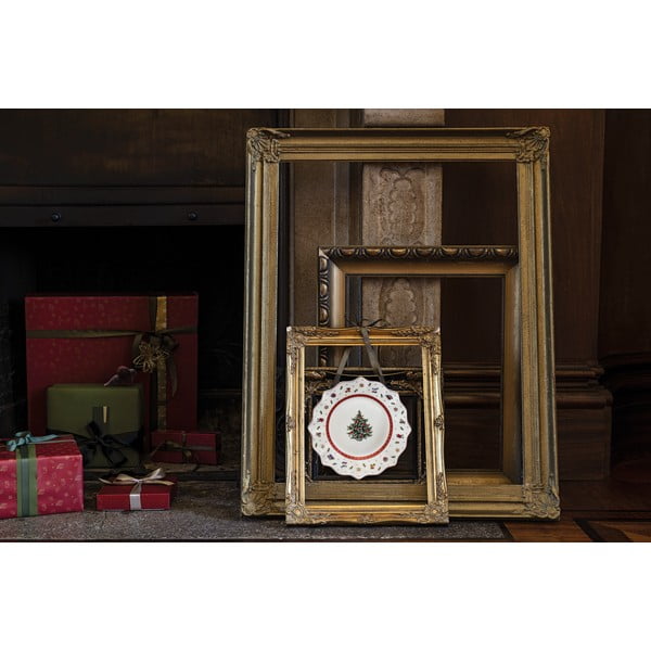 Piatto natalizio in porcellana bianca e rossa, ø 24 cm Toy's Delight - Villeroy&Boch-image-1