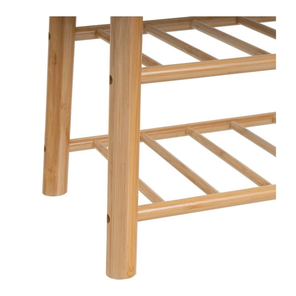 Panca in colore bianco e naturale - Casa Selección-image-3