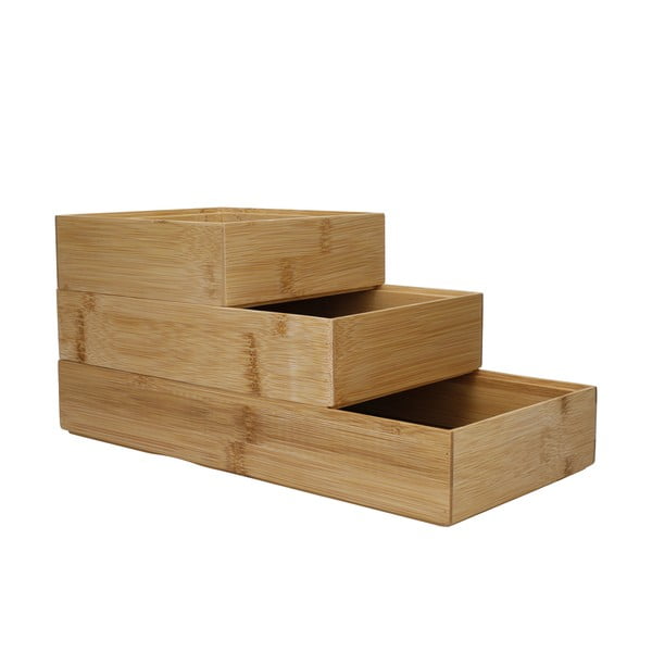 Set di 3 organizer per cassetti in bambù Copco - Kitchen Craft-image-3