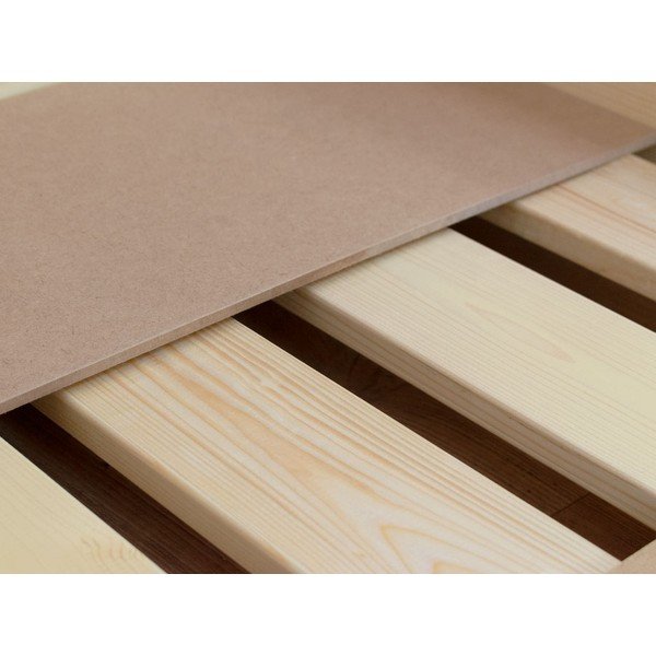 Cassetto in legno sotto il letto con griglia e fondo pieno Buddy, 80 x 140 cm - Benlemi-image-3
