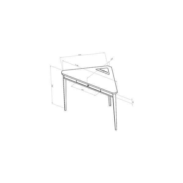 Tavolo da lavoro angolare bianco Ashme - Ragaba-image-4