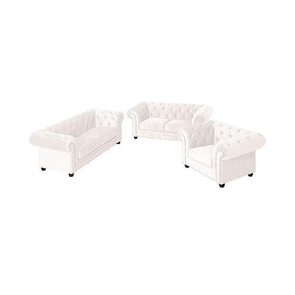 Divano crema Orleans Velvet, 216 cm - Max Winzer-image-3