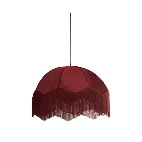 Lampadario bordeaux con paralume in tessuto ø 50 cm Malacia - Light & Living-image-3