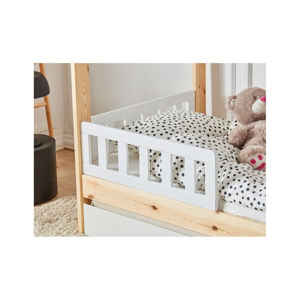 Set di 2 barriere per lettino in legno bianco, 200 x 90 cm Classic - Pinio-image-2