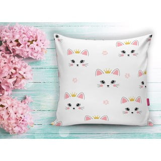 Federa da bambini 43x43 cm White Pink Cat - Mila Home