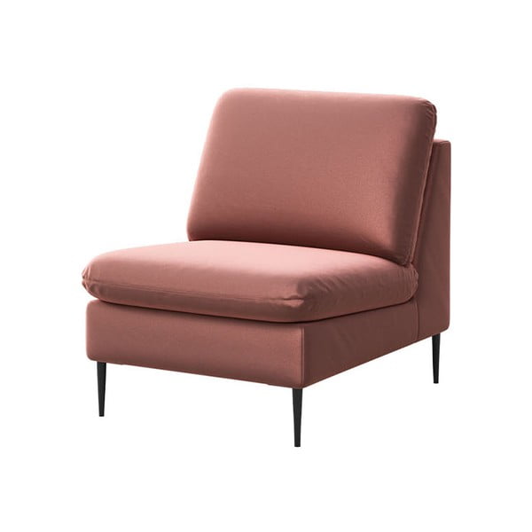 Poltrona in velluto rosa Moilo - MESONICA-image-2