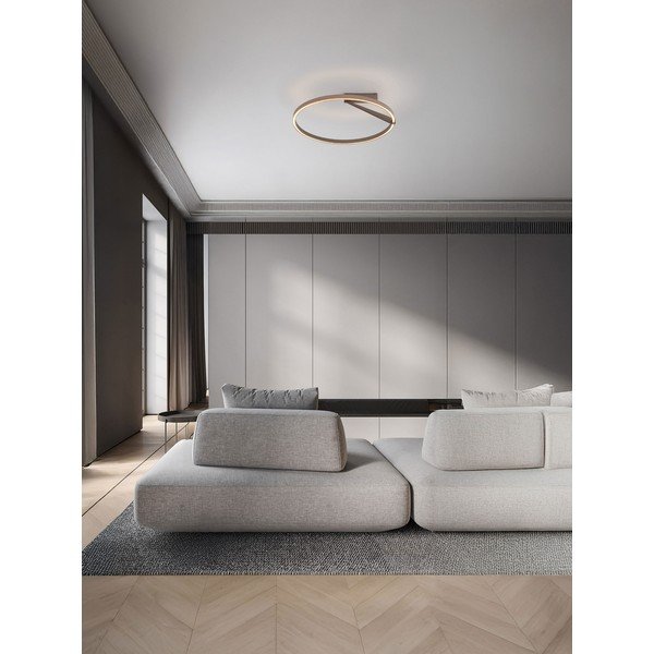 Plafoniera LED oro rosa in alluminio con intensità regolabile Tilia – Nova Luce-image-1