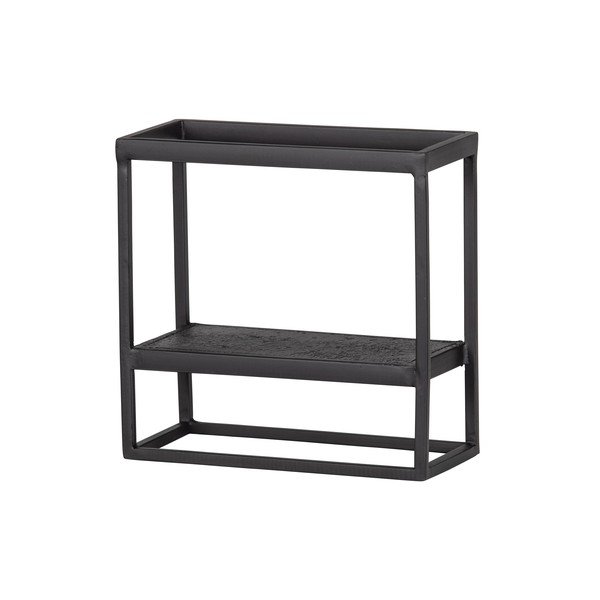 Supporto da parete in metallo nero 40x40 cm Febe - WOOOD-image-1
