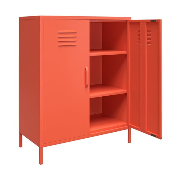 Armadietto in metallo arancione , 80 x 102 cm Cache - Novogratz-image-4