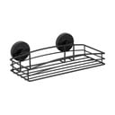 Mensola a muro nera per bagno Vacuum-Loc® Pavia, larghezza 26 cm Bari - Wenko