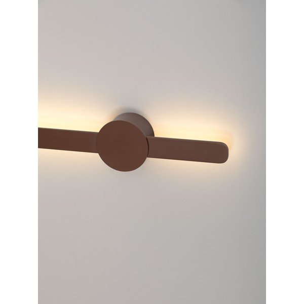 Lampada da parete LED marrone in alluminio Norei – Nova Luce-image-2