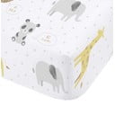 Lenzuolo con angoli per bambini bianco per letto singolo 90x190 cm Roarsome Animals – Catherine Lansfield