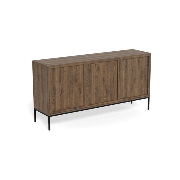 Credenza colore naturale scuro con effetto rovere 158x80x40 cm Palmdale – Actona