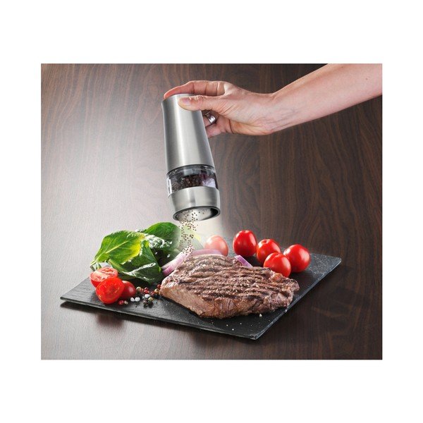 Macina pepe e sale elettrico in acciaio inox - Wenko-image-2