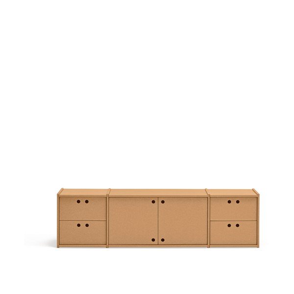 Mobile TV di colore naturale 157x42x40 cm Wally – Teulat
