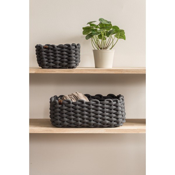 Cesto in tessuto 35x25x14 cm Peach Skin M – Bigso-image-1