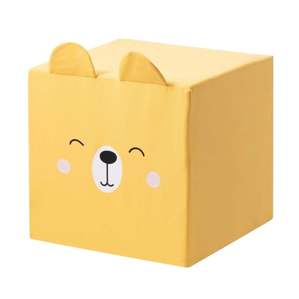 Pouf giallo per bambini Rainbow Bear - Yellow Tipi