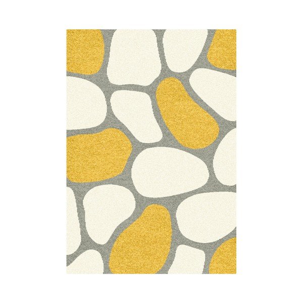Tappeto giallo e beige Lys, 140 x 200 cm - Universal