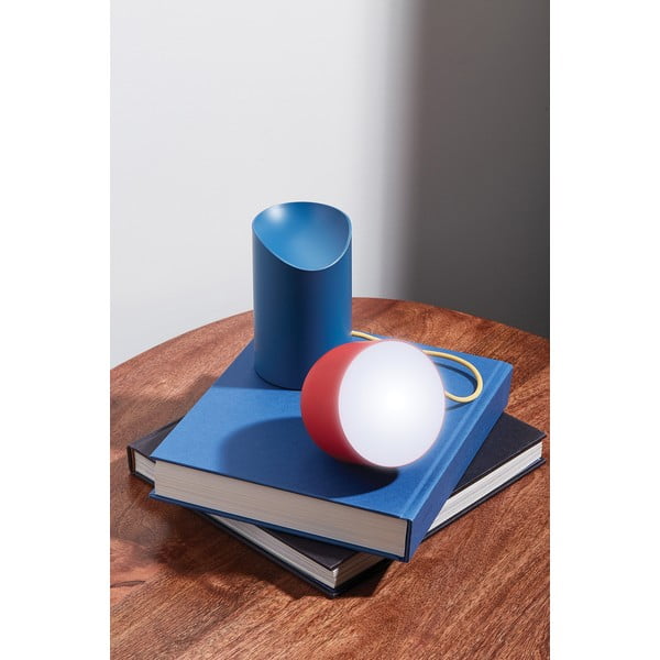 Lampada da tavolo a LED rosso-blu (altezza 14 cm) Orbe - Lexon-image-3