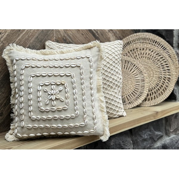 Federa decorativa in cotone 43x43 cm Seashells – Mioli Decor-image-4