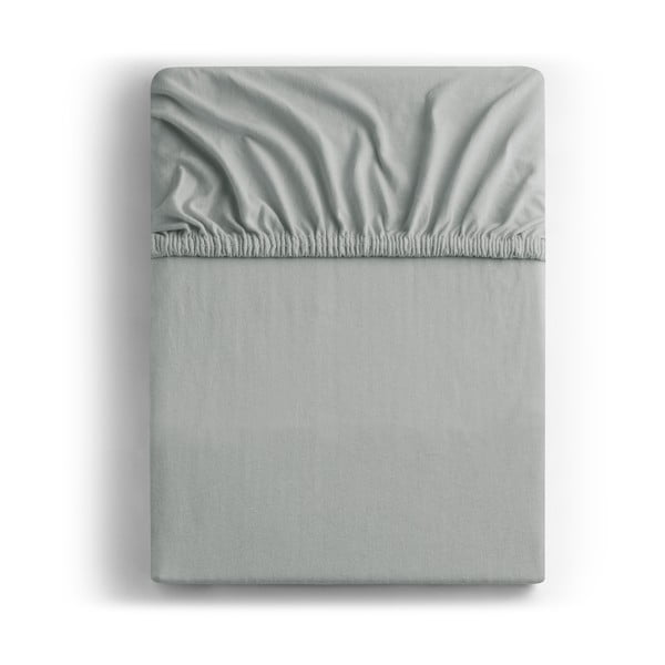 Lenzuolo elasticizzato in jersey grigio chiaro 120x200 cm Amber - DecoKing