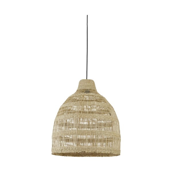 Lampadario in colore naturale con paralume in seagrass ø 50 cm Sagar - Light & Living