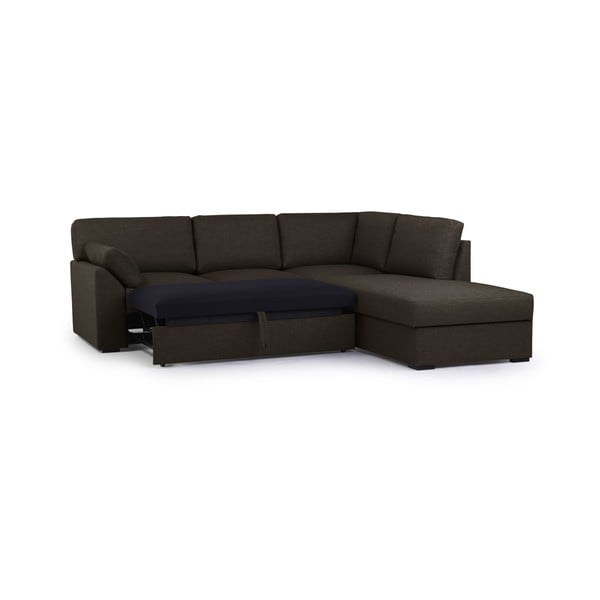 Divano letto angolare marrone (angolo destro) Janson - Scandic-image-3