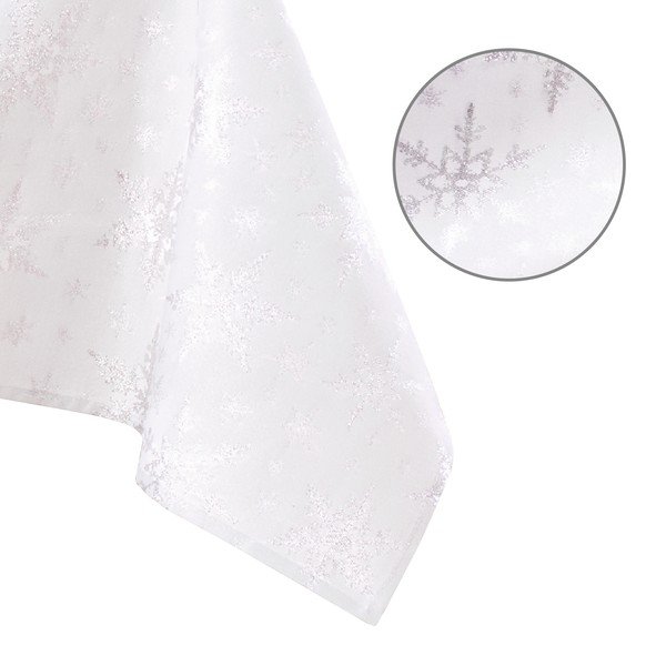 Tovaglia a tema natalizio 140x240 cm White Christmas – Restilo-image-2