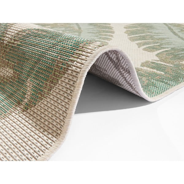Tappeto per esterni verde e beige Leaf, 180 x 280 cm - Ragami-image-1