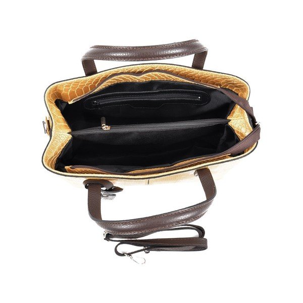 Borsa in pelle marrone cognac Gia - Roberta M-image-2