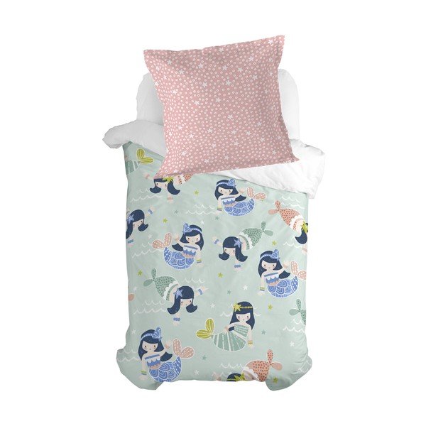 Federa per bambini in cotone, 80 x 80 cm Seamaid - Moshi Moshi-image-3