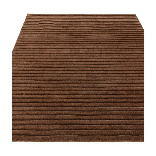 Tappeto marrone scuro in lana tessuto a mano 160x230 cm – Asiatic Carpets-image-1