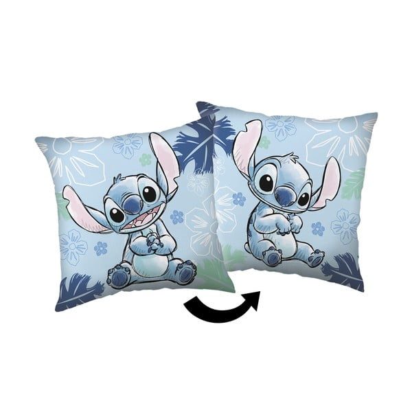 Cuscino per bambini in vello 40x40 cm Lilo and Stitch "Blue" – Jerry Fabrics