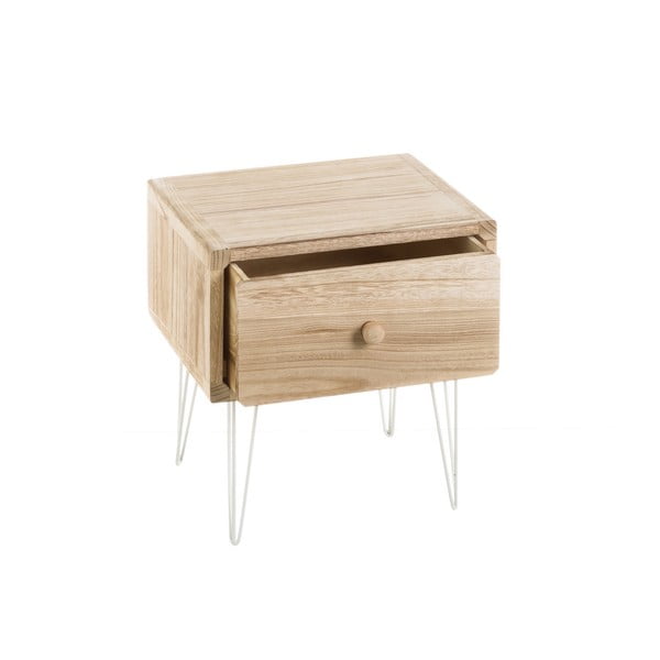 Comodino in legno esotico di colore naturale Natural Way - Casa Selección-image-2