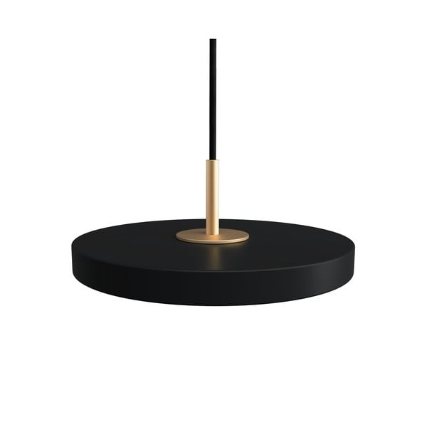 Apparecchio a sospensione LED nero con paralume in metallo ø 15 cm Asteria Micro - UMAGE