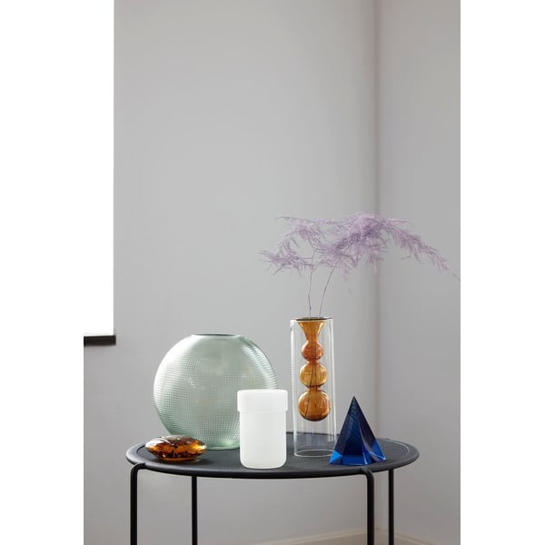 Vaso in vetro verde fatto a mano - Hübsch-image-1