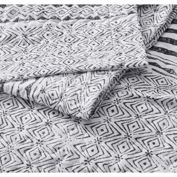 Copriletto in microfibra con due federe Elegant Stripe, 250 x 260 cm - Sleeptime-image-3