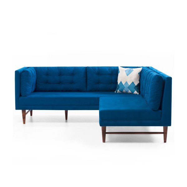 Divano angolare blu Barbara - Balcab Home